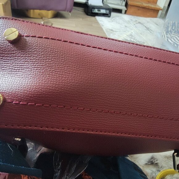 Brand New Henri Bendel Oxblood Bowery Backpack - Picture 4 of 6